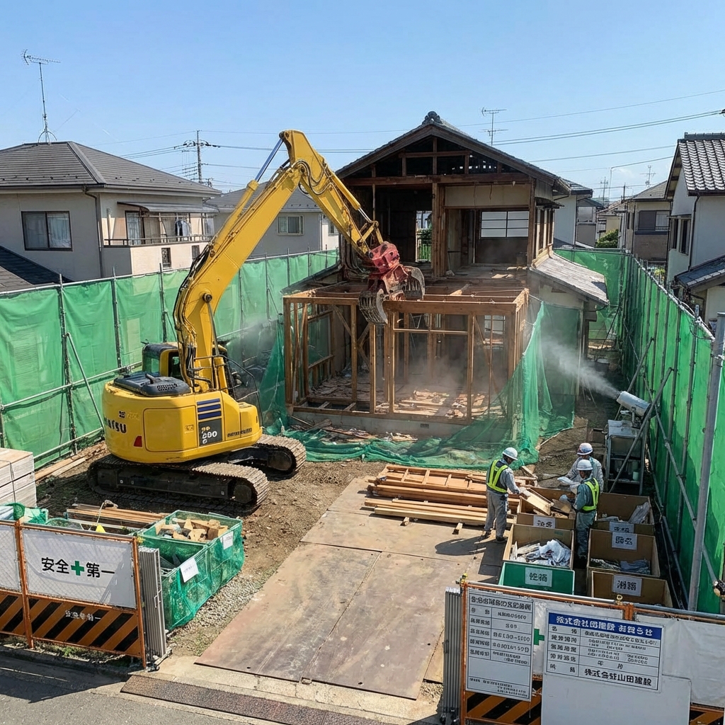 解体工事(建て替えに伴う)